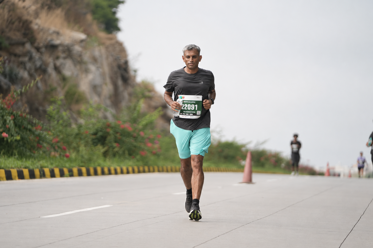 Ananth running the Bengaluru Half Marathon